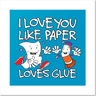 Paper Loves Glue Posters and Art